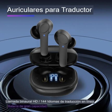 Auriculares Inteligentes Traductores de Voz - 144 Idiomas y Traducción en Tiempo Real